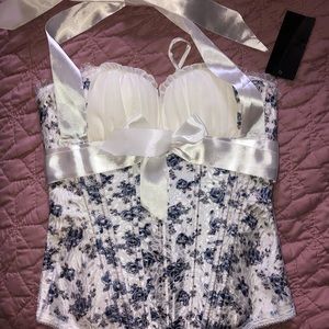 vintage floral corset